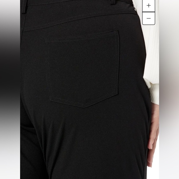 NWT! $88 BCBGeneration Knit Black Twill Pants - 1UX7B63 Size Large - Picture 3 of 7
